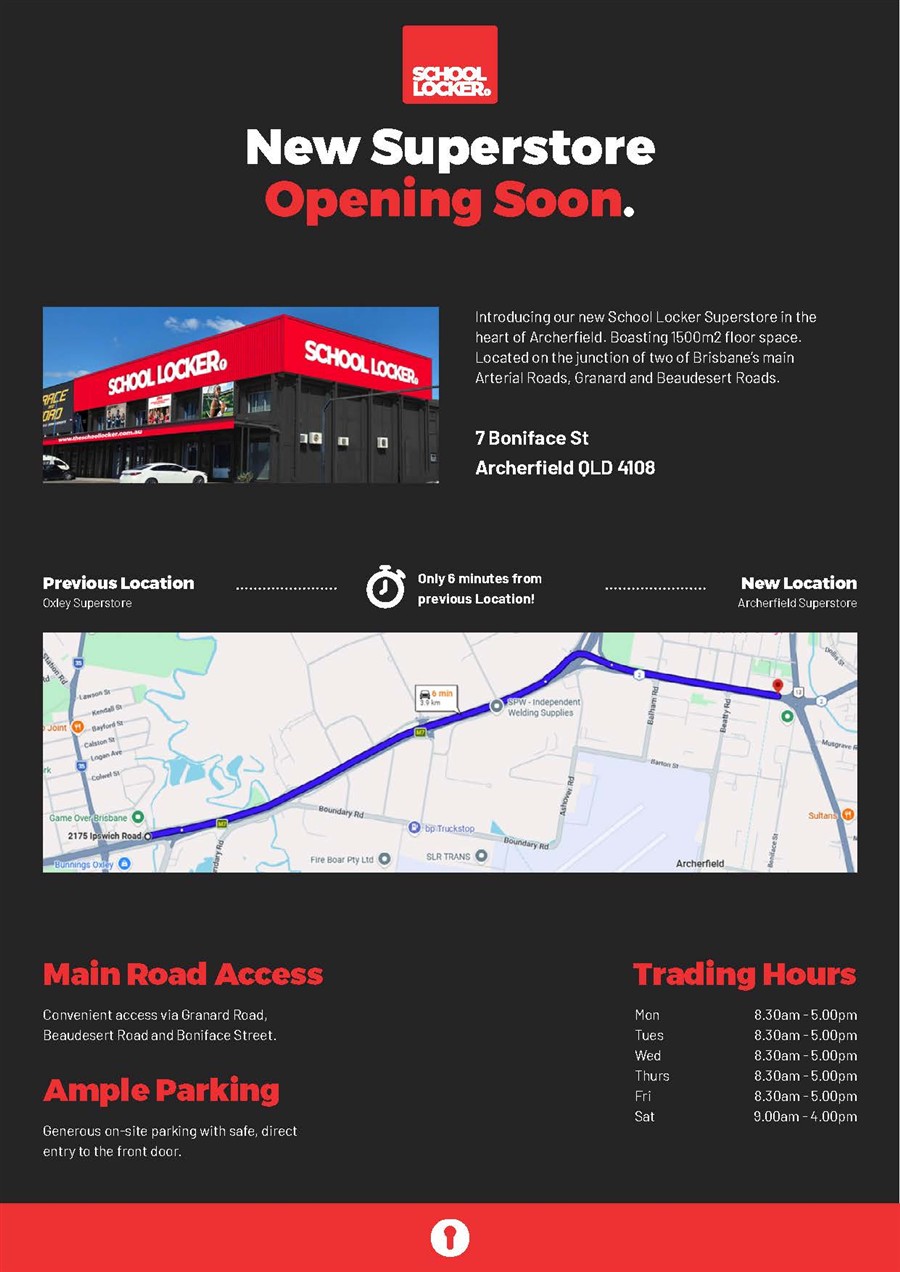 Location of new School Locker location